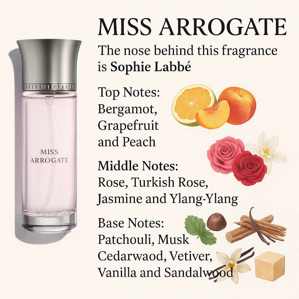 Assaf Miss Arrogate Eau de Parfum Samples & Travel Size (3ml, 5ml) - Elegant Fruity Floral Woody Musk Fragrance