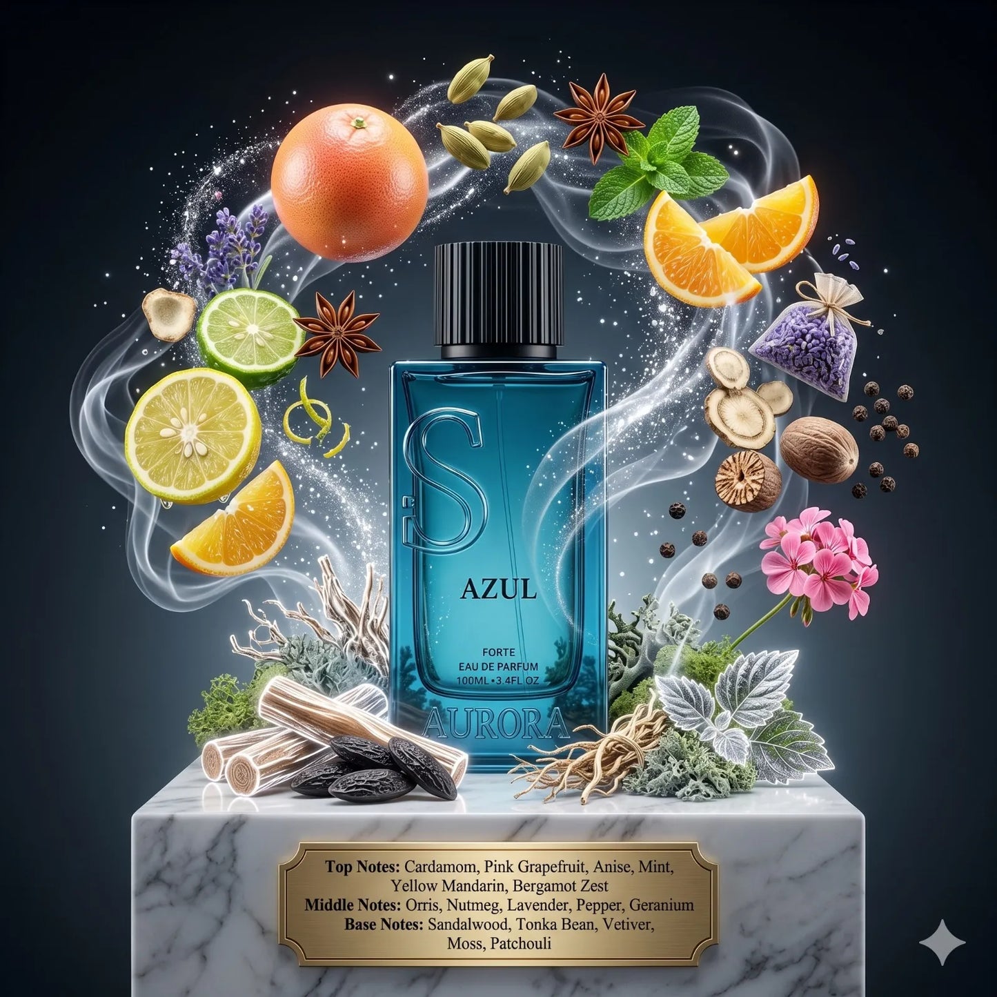 Azul EDP By Aurora Scents Decant Sample - 3ml, 5ml 