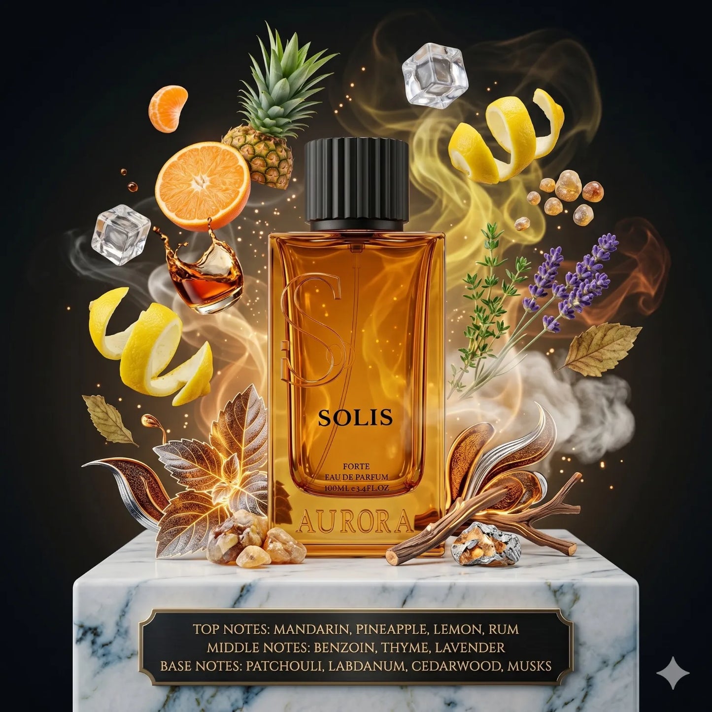 Solis EDP By Aurora Scents Decant Sample - 3ml, 5ml 