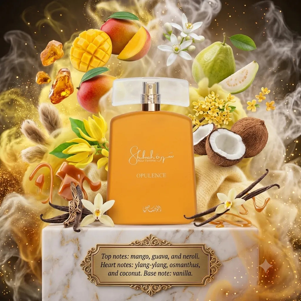 Shuhrah Opulence EDP By Rasasi Decant Sample - 3ml, 5ml 