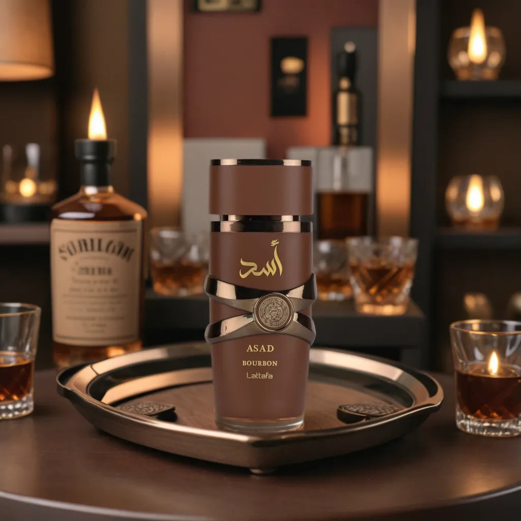 3ml/5ml/10ml Asad Bourbon | Lattafa Perfumes | A Luxurious & Sophisticated Bourbon Vanilla Fragrance Perfume Sample - Decants 