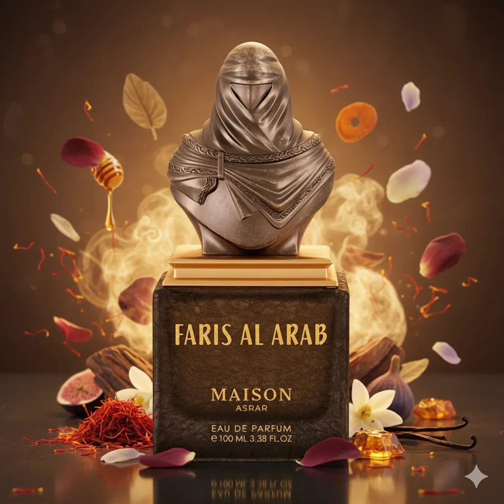 Faris Al Arab MAISON ASRAR Eau de Parfum Samples & Travel Size (3ml, 5ml, 10ml) - Oriental Vanilla Woody Boozy Gourmand Fragrance