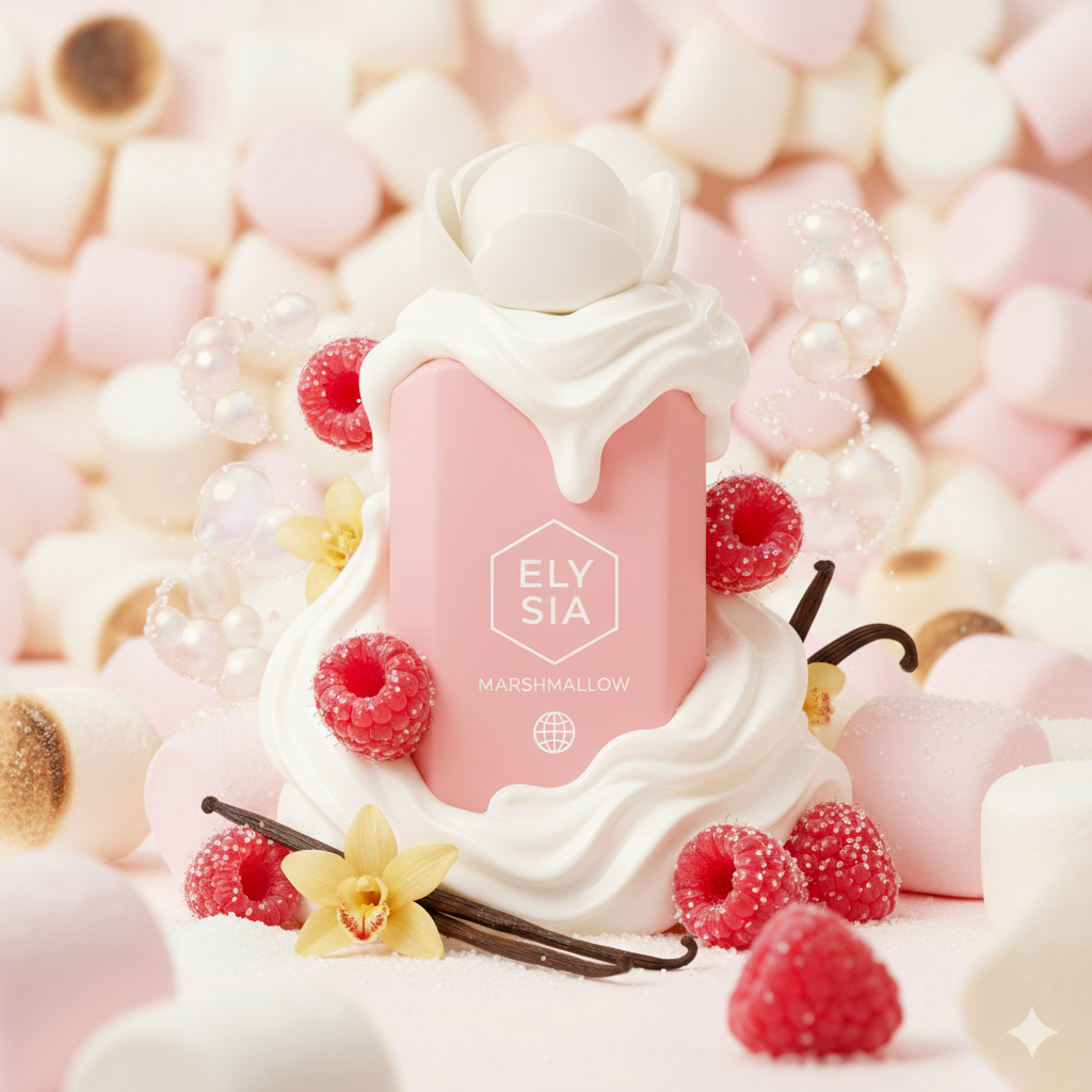 Elysia Marshmallow Fragrance World Eau de Parfum Samples & Travel Size (3ml, 5ml) - Sweet Creamy Gourmand Fruity Fragrance