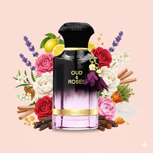 Oud & Roses by Ahmed Al Maghribi Samples & Travel Size (2ml, 3ml, 5ml) Intense Floral Oud Fragrance