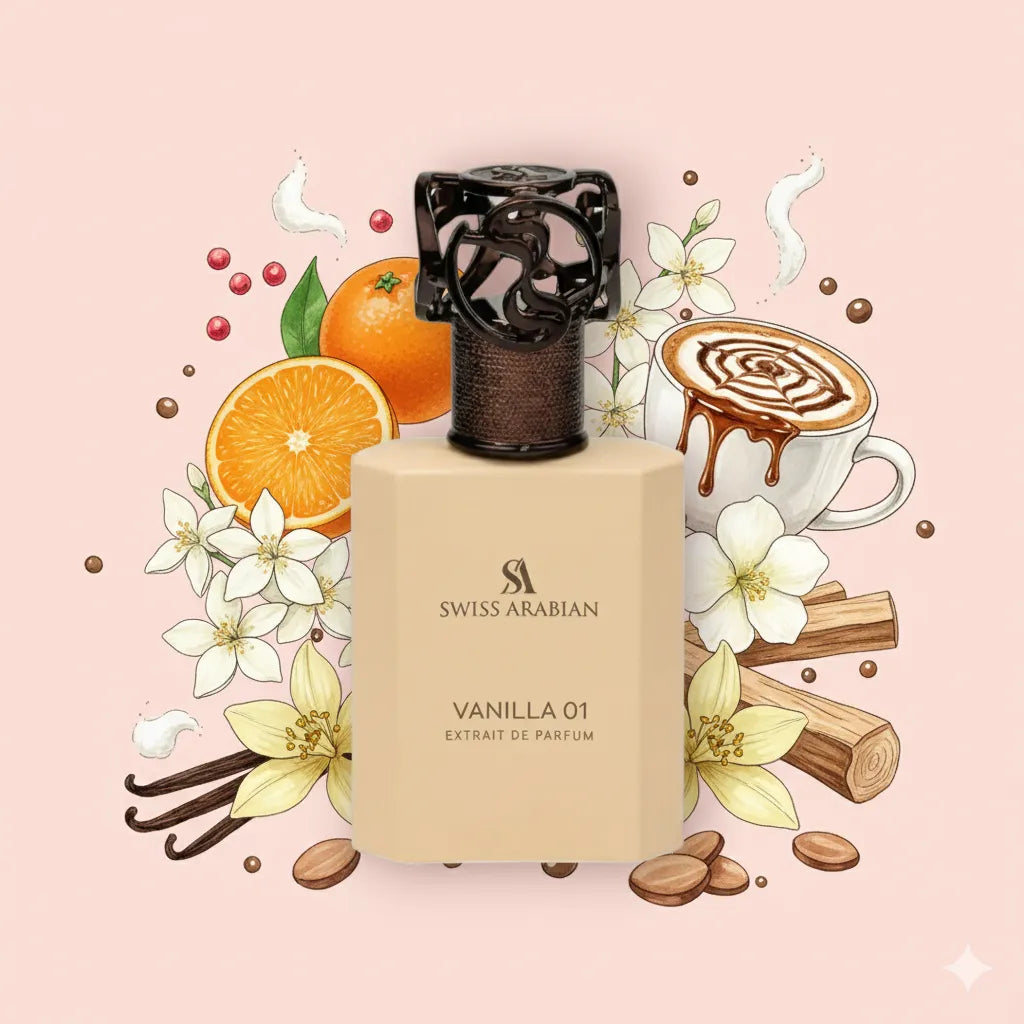 Vanilla 01 by Swiss Arabian Samples & Travel Size (2ml, 3ml, 5ml, 10ml) Sweet Gourmand Floral Fragrance