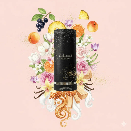 Nasmaat by Lattafa Samples & Travel Size (3ml, 5ml, 10ml) Sweet Fruity Floral Fragrance