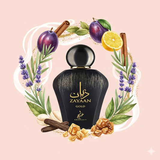 Zayaan Gold by Khadlaj Samples & Travel Size (3ml, 5ml, 10ml) Warm Spicy Amber Fragrance