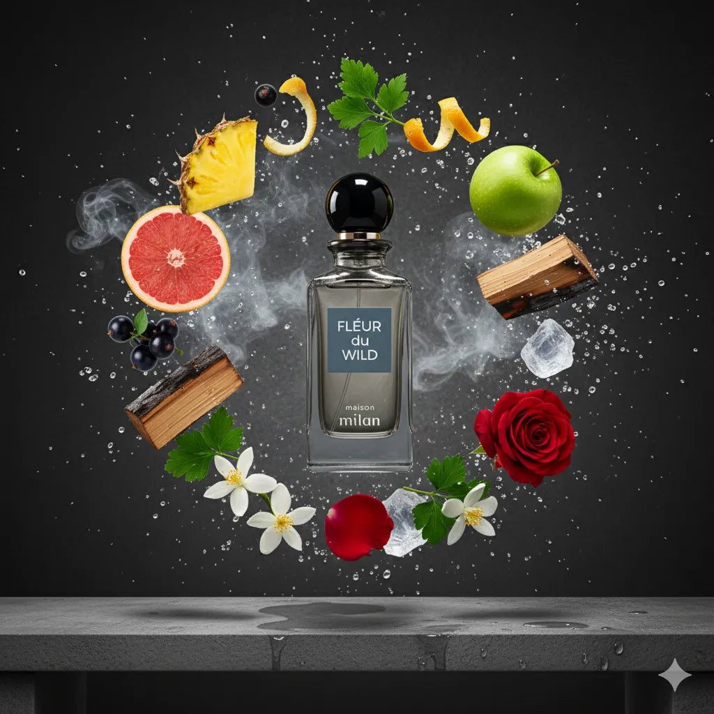 Fleur Du Wild by Maison Milan Samples & Travel Size (3ml, 5ml, 10ml) Fresh Fruity Smoky Fragrance