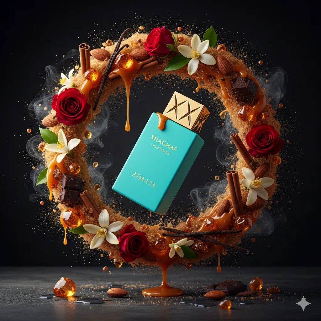 Shaghaf Oud Tonka by Swiss Arabian Samples & Travel Size (2ml, 3ml, 5ml, 10ml) Warm Spicy Nutty Gourmand Fragrance