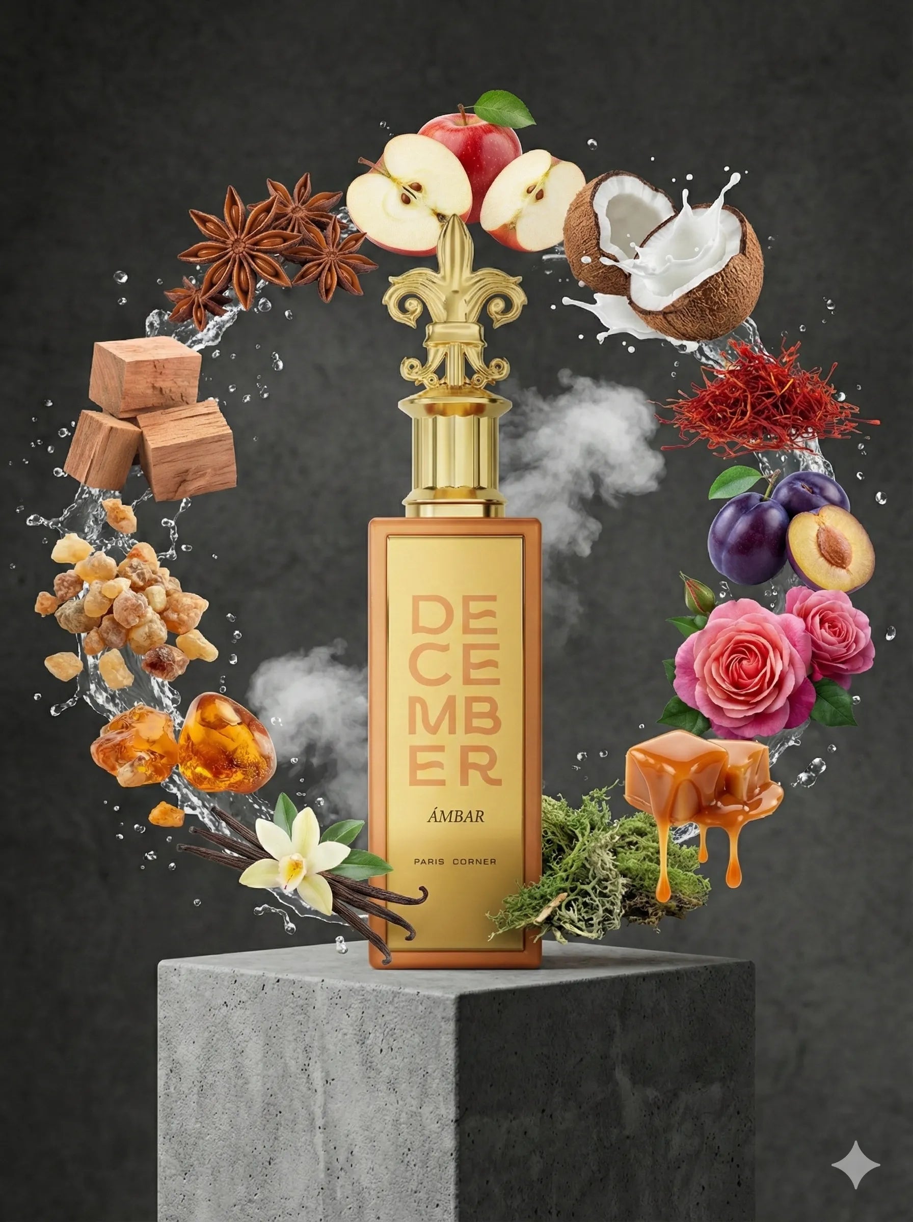 Paris Corner December Amber 85ml EDP Decant Sample - 3ml - Love That Scent