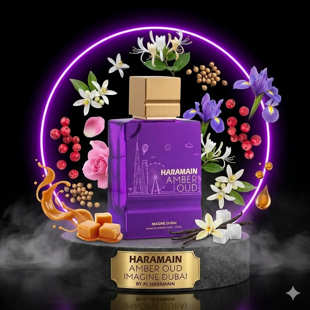 Amber Oud Imagine Dubai XDP By Al Haramain Decant Sample - 3ml, 5ml 