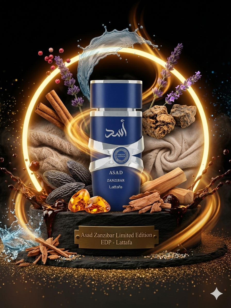 Asad Zanzibar Limited Edition EDP By Lattafa Decant Sample - 3ml, 5ml 