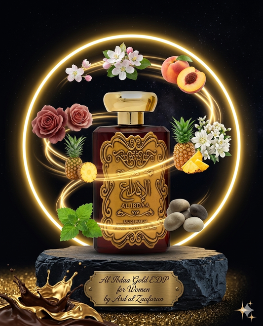 Al Ibdaa Gold EDP By Ard Al Zaafaran Decant Sample - 3ml, 5ml 