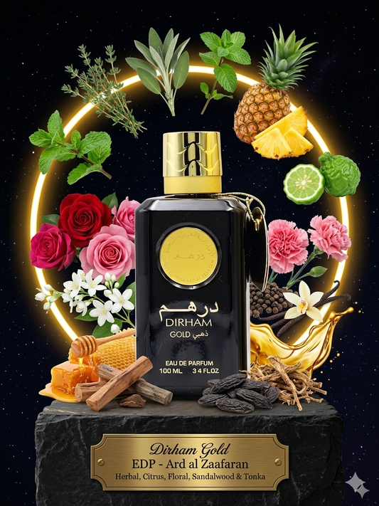 Dirham Gold EDP By Ard Al Zaafaran Decant Sample - 3ml, 5ml 