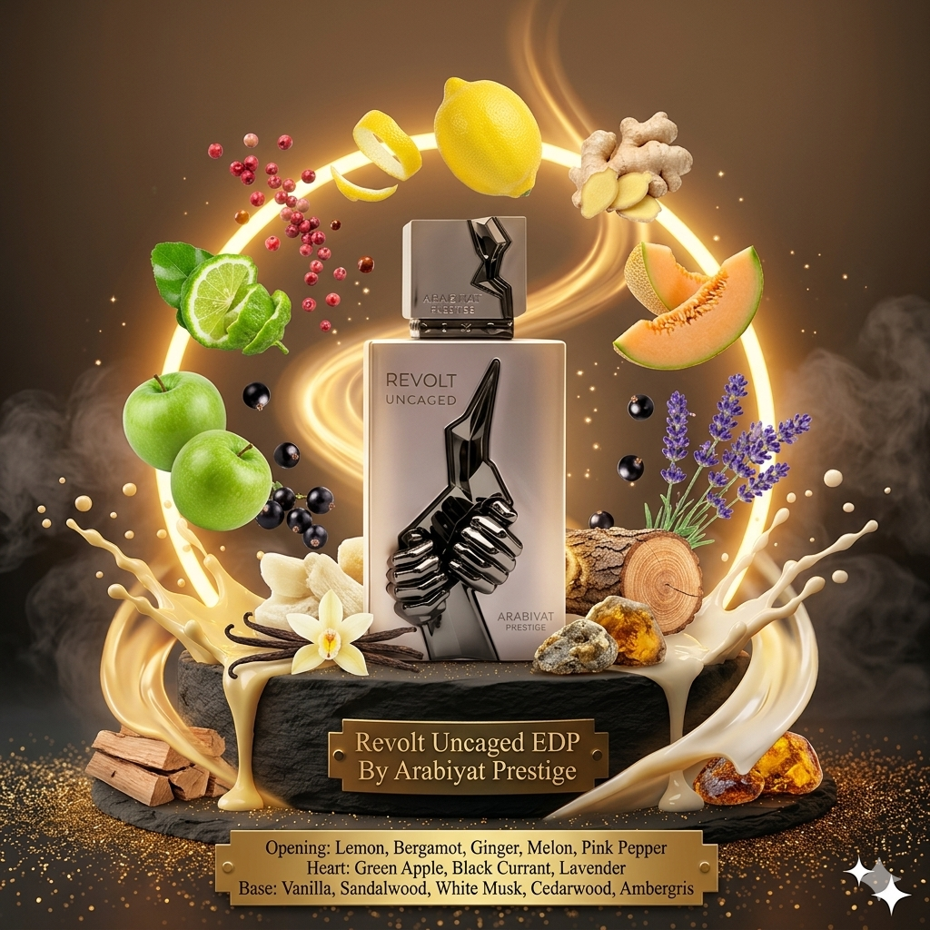 Revolt Uncaged EDP By Arabiyat Prestige Decant Sample - 3ml, 5ml 