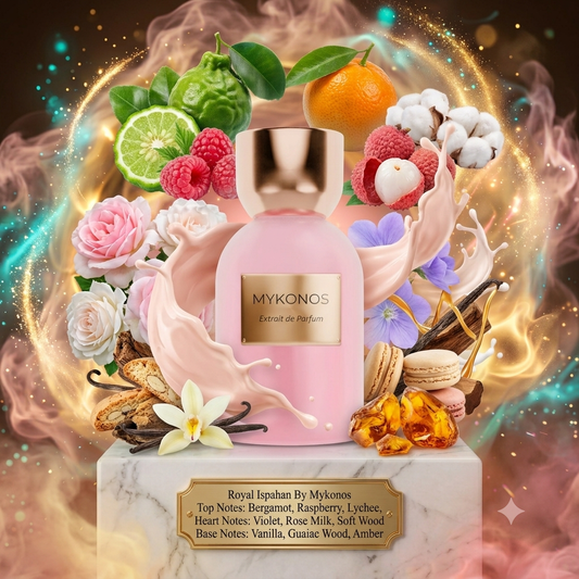 Royal Ispahan EDP By Mykonos Decant Sample - 2ml, 3ml, 5ml 