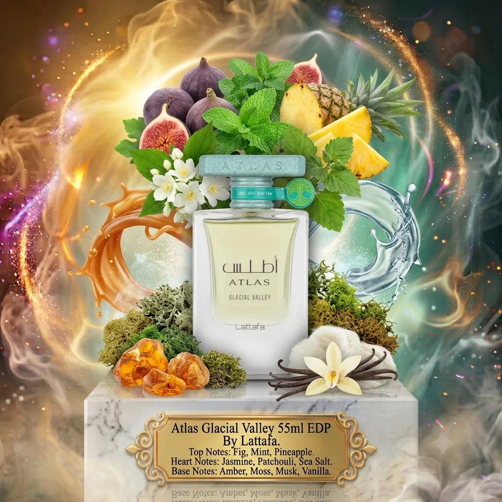 Atlas Glacial Valley | Lattafa | Sample/Decant - EDP | Fig, Mint & Sea Salt 