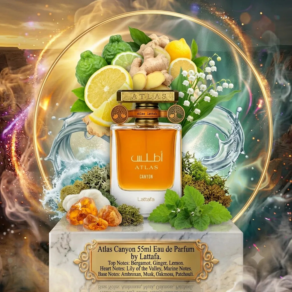 Atlas Canyon | Lattafa | Sample/Decant - EDP | Bergamot, Marine Notes & Ambroxan 