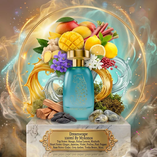 Dreamscape | Mykonos | Sample/Decant - EDP | Mango, Rhubarb, Praline & Grey Amber 