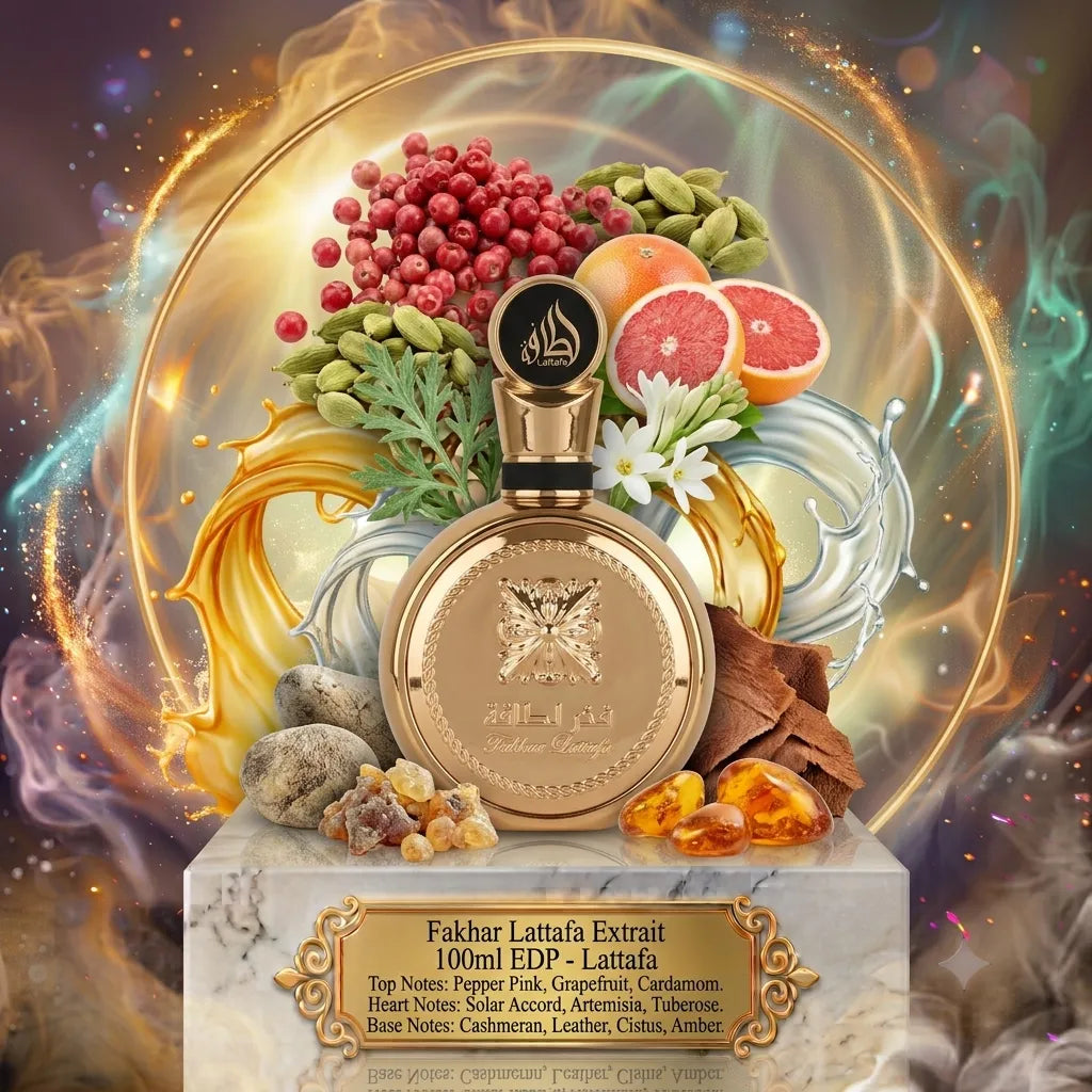 Fakhar Lattafa Extrait | Lattafa | Sample/Decant - EDP | Grapefruit, Cashmeran & Leather 