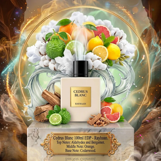 Cedrus Blanc | Rayhaan | Sample/Decant - EDP | Sparkling Bergamot, Orange & Cedarwood 