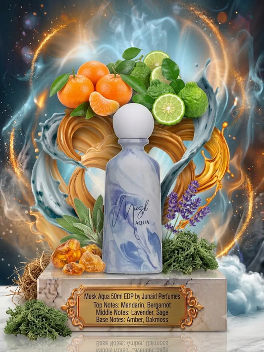 Musk Aqua | Junaid Perfumes | Sample/Decant - EDP | Bergamot, Sage & Oakmoss 
