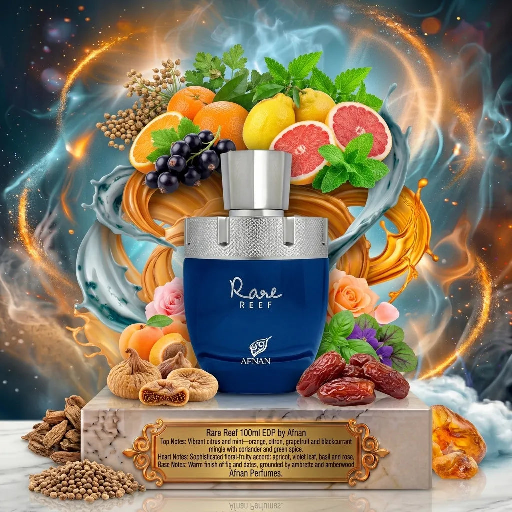 Rare Reef | Afnan | Sample/Decant - EDP | Citrus, Apricot & Fig 