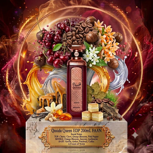 Qasida Queen | Faan Perfumes | Sample/Decant - EDP | Cherry, Vanilla & Coffee 