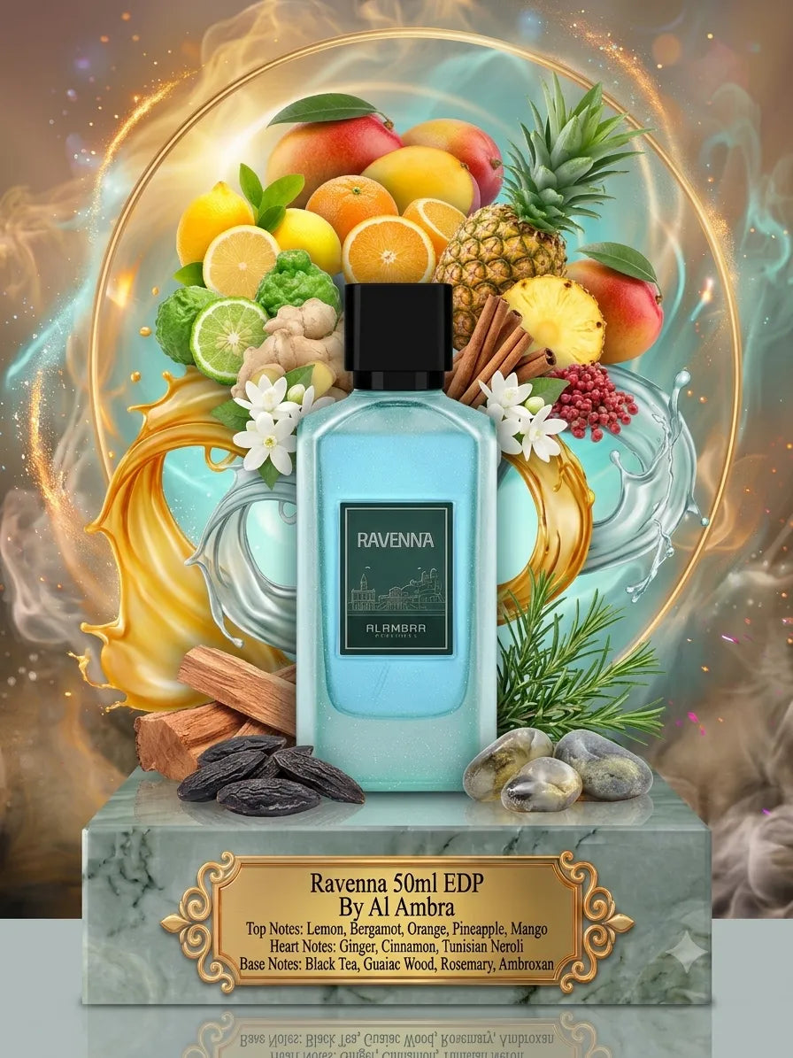 Ravenna | Al Ambra | Sample/Decant - EDP | Tropical Fruits, Black Tea & Guaiac Wood 