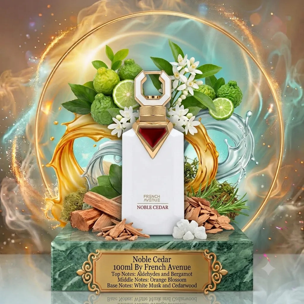 Noble Cedar | French Avenue | Sample/Decant - EDP | Sparkling Bergamot, Orange Blossom & Cedarwood 