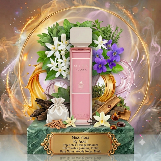 Miss Flora | Assaf | Sample/Decant - EDP | Orange Blossom, Jasmine & Soft Musk 