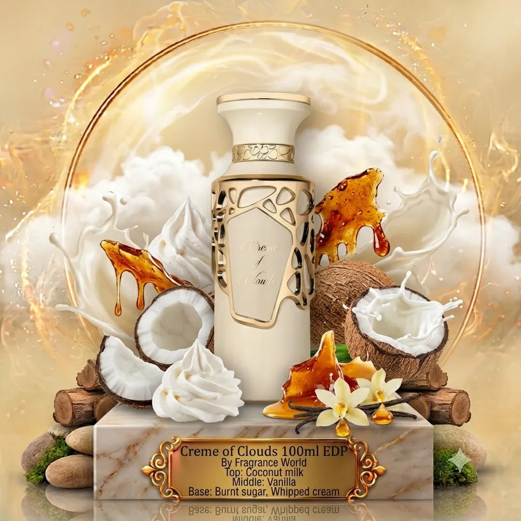 3ml/5ml/10ml Creme Of Clouds 100ml EDP | Fragrance World | Sample/Decant | Sweet Creamy Gourmand Perfume - Fragrance 