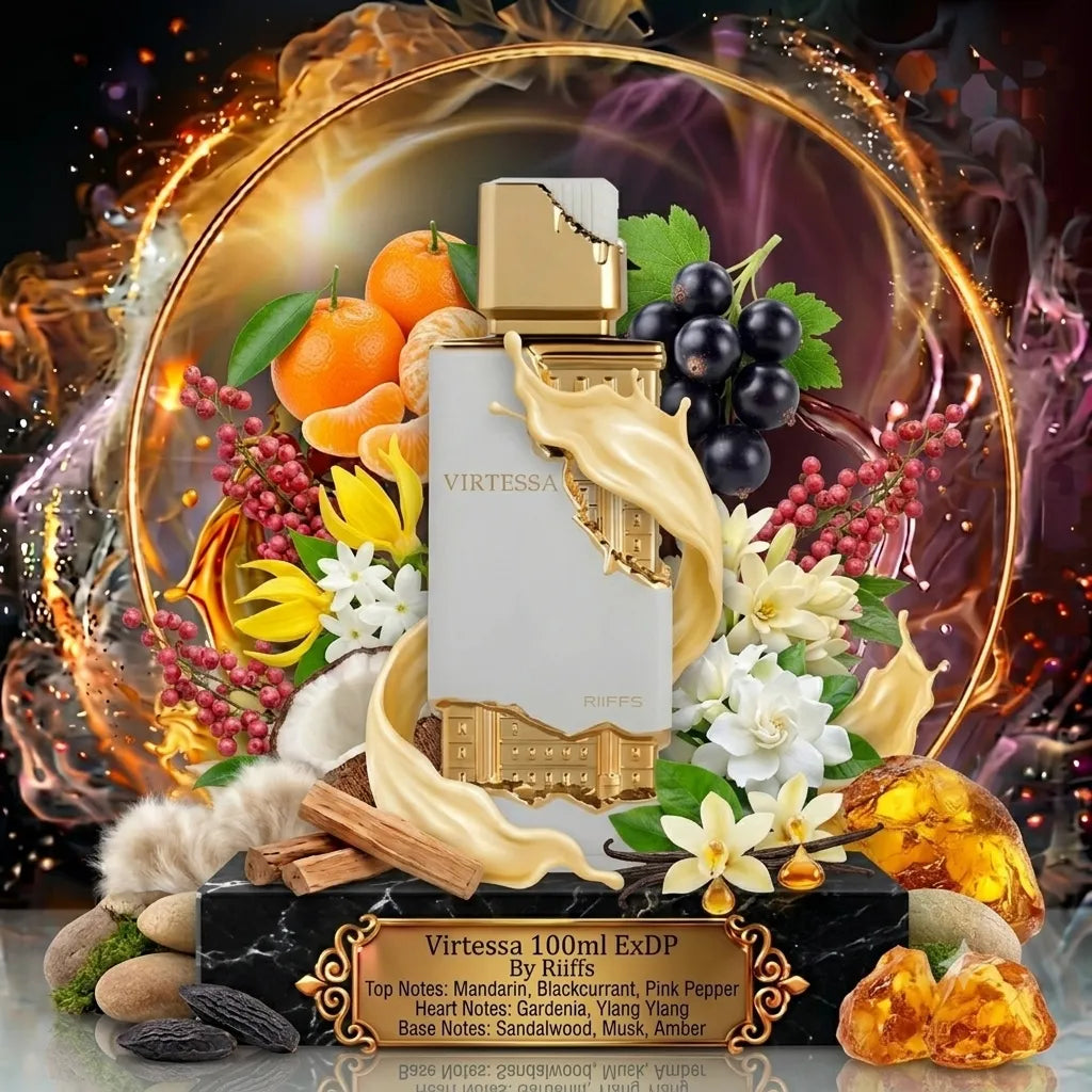 Virtessa | Riiffs | Sample/Decant - EDP | Sparkling Mandarin, Gardenia & Sandalwood 