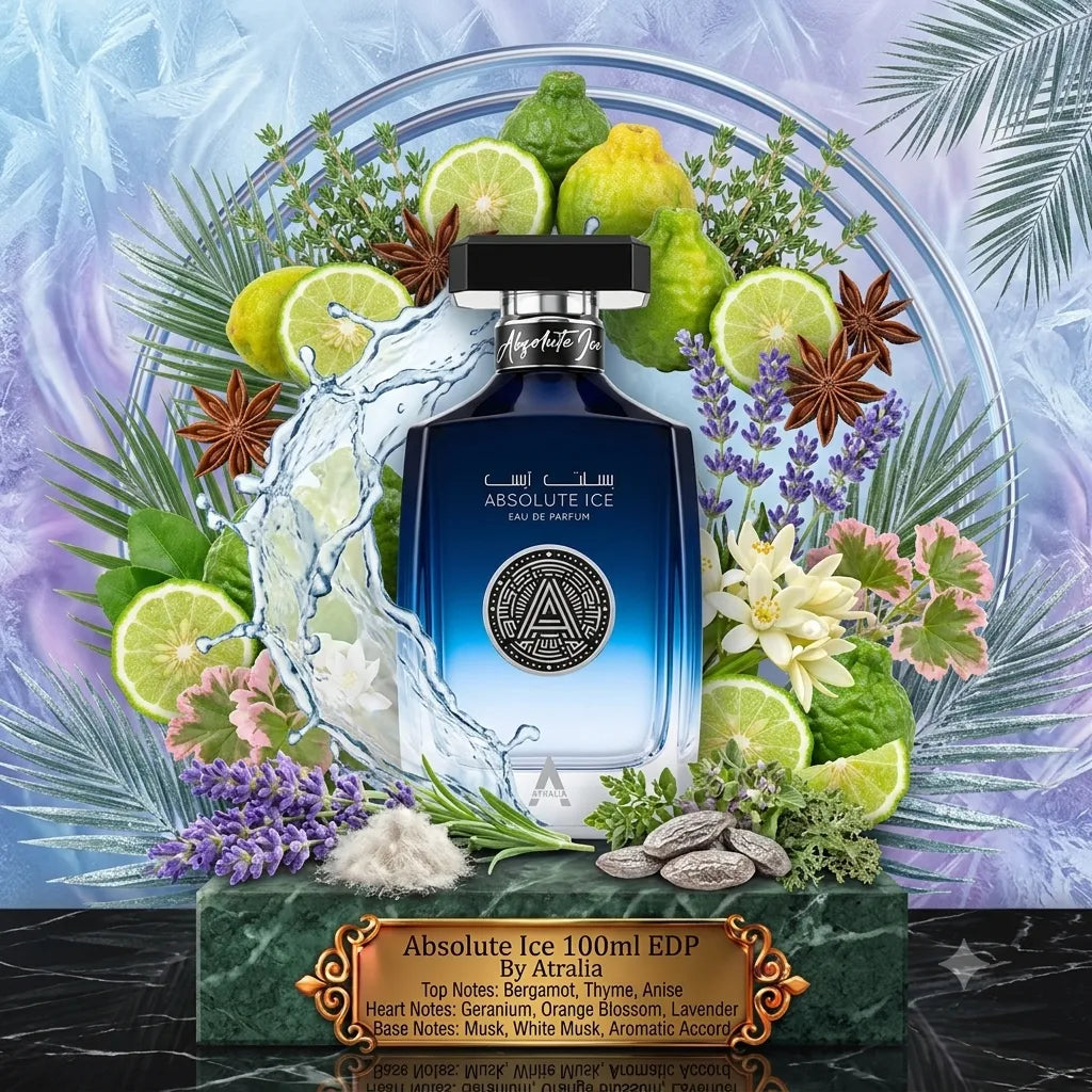 Absolute Ice | Atralia | Sample/Decant - EDP | Crisp Bergamot, Lavender & Ice Musk 