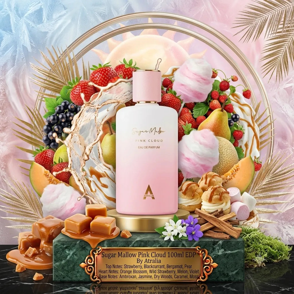 Sugar Mallow Pink Cloud | Atralia | Sample/Decant - EDP | Wild Strawberry, Sweet Caramel & Fluffy Marshmallow Vibe 