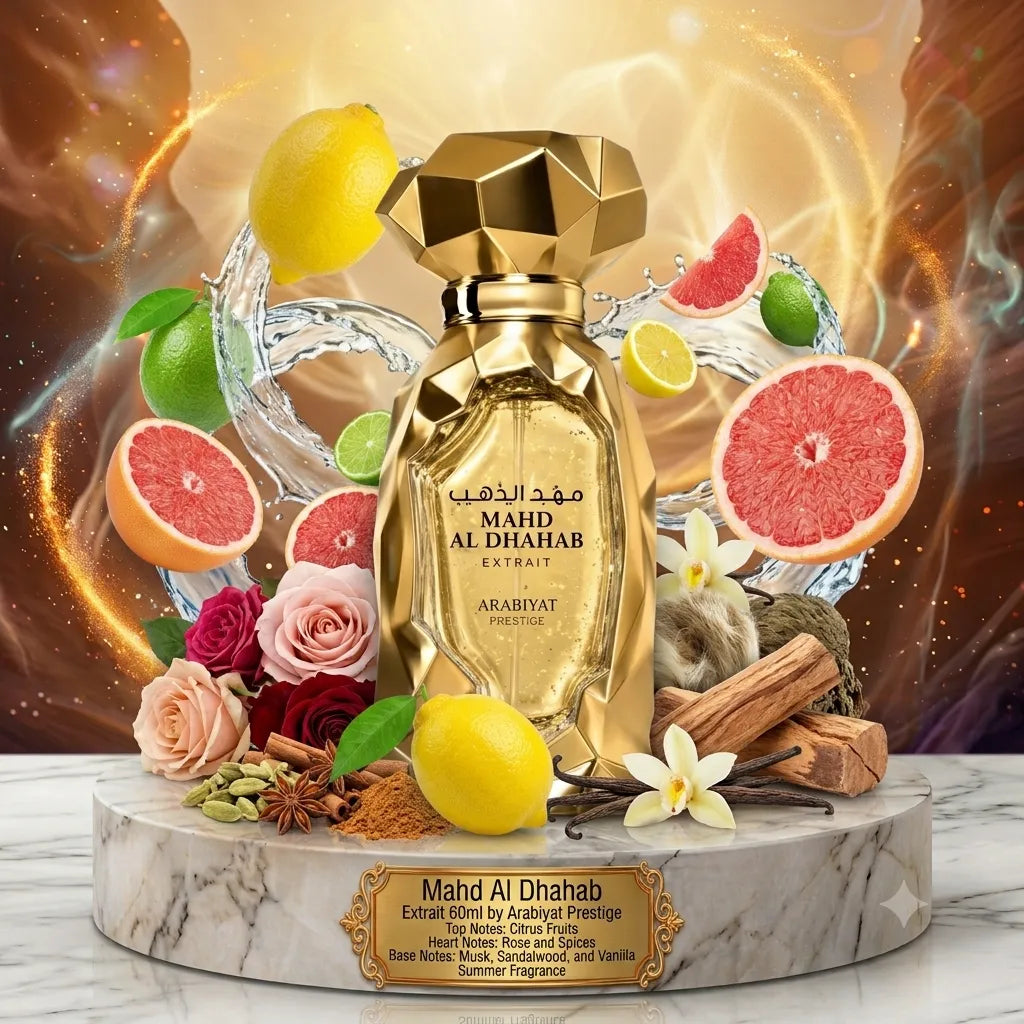Mahd Al Dhahab Extrait | Arabiyat Prestige | Sample/Decant - Extrait | Bergamot, Amber & Rich Oud 