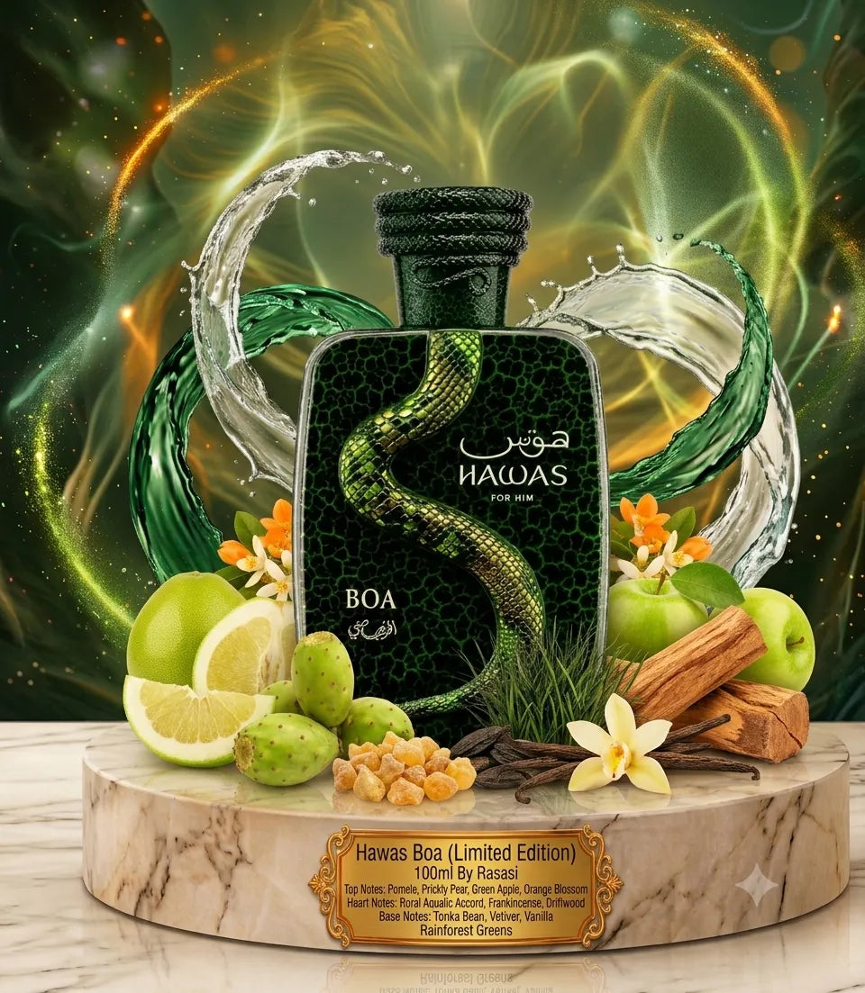 Hawas Boa (Limited Edition) | Rasasi | Sample/Decant - EDP | Pomelo, Prickly Pear & Driftwood 