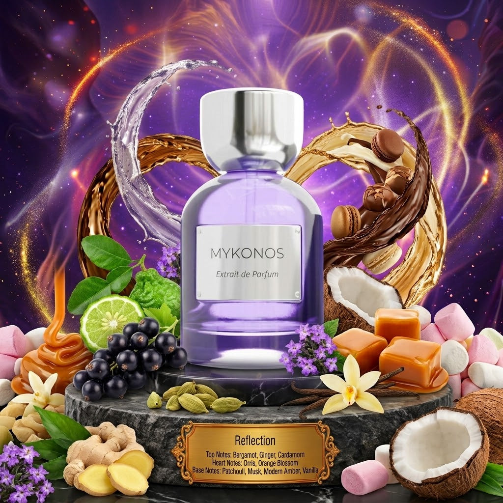Reflection Elixir | Mykonos | Sample/Decant - Extrait/Elixir | Grapefruit, Juicy Peach & Chypre Accord 