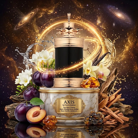 Product Title: Axis | French Avenue | Sample/Decant - EDP | Vibrant Plum, Warm Amber & Creamy Vanilla 
