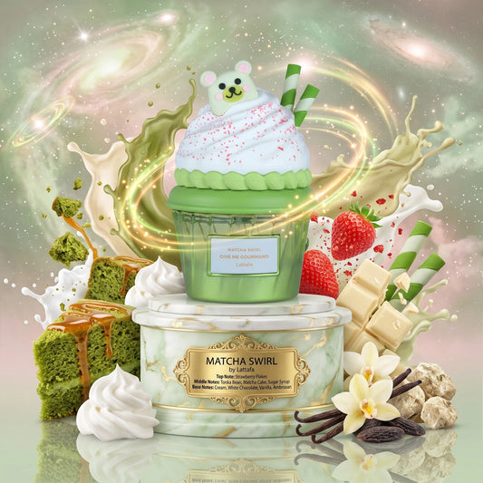 Matcha Swirl | Lattafa | Sample/Decant - EDP | Strawberry Flakes, Earthy Matcha Cake & Melted White Chocolate 