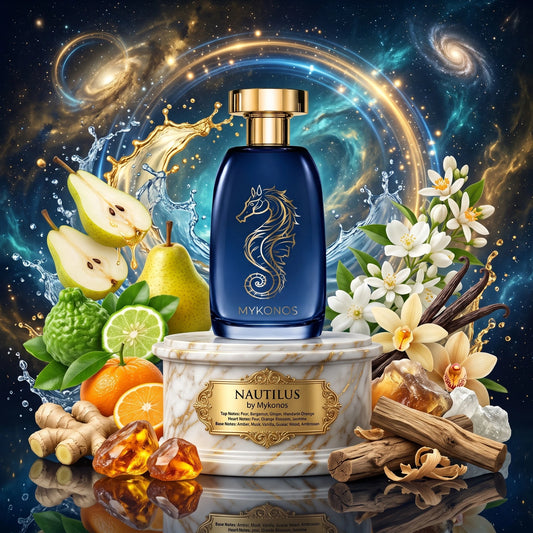 Nautilus | Mykonos | Sample/Decant - Extrait | Juicy Pear, Sparkling Ginger & Ambroxan Amber 