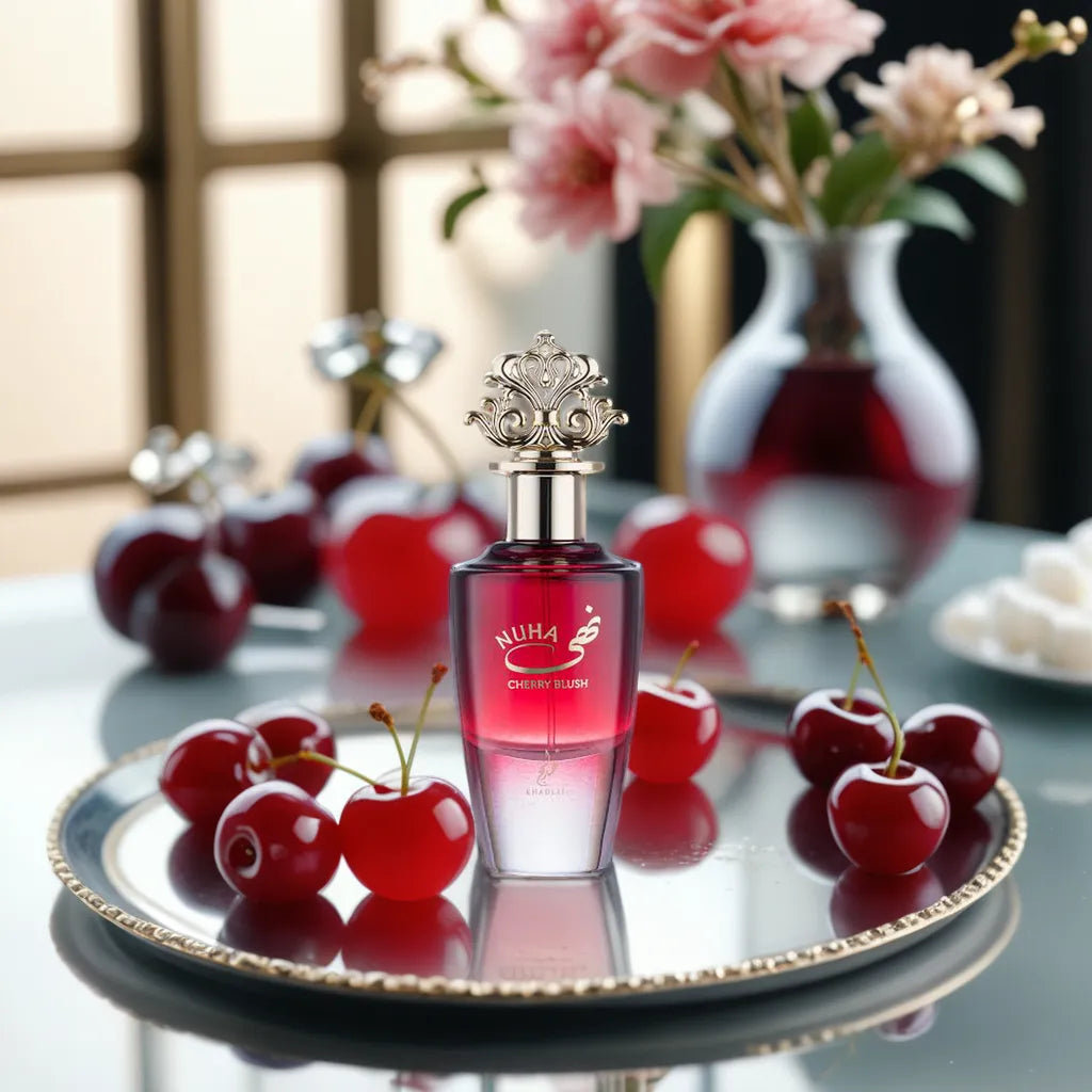 5ml Sample/Decant Nuha Cherry Blush Khadlaj Perfumes | Boozy Cherry Raspberry Floral with Woody Vanilla Base - Love That Scent