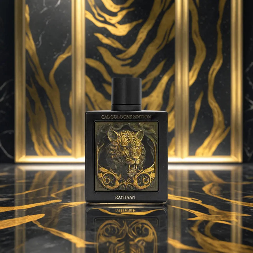Rayhaan Tiger Cal Cologne Edition - Samples & Travel Size (3ml, 5ml, 10ml) - Spicy Fresh Floral Woody Men's Fragrance (Inspired by Cartier Pasha Parfum) - Love That Scent