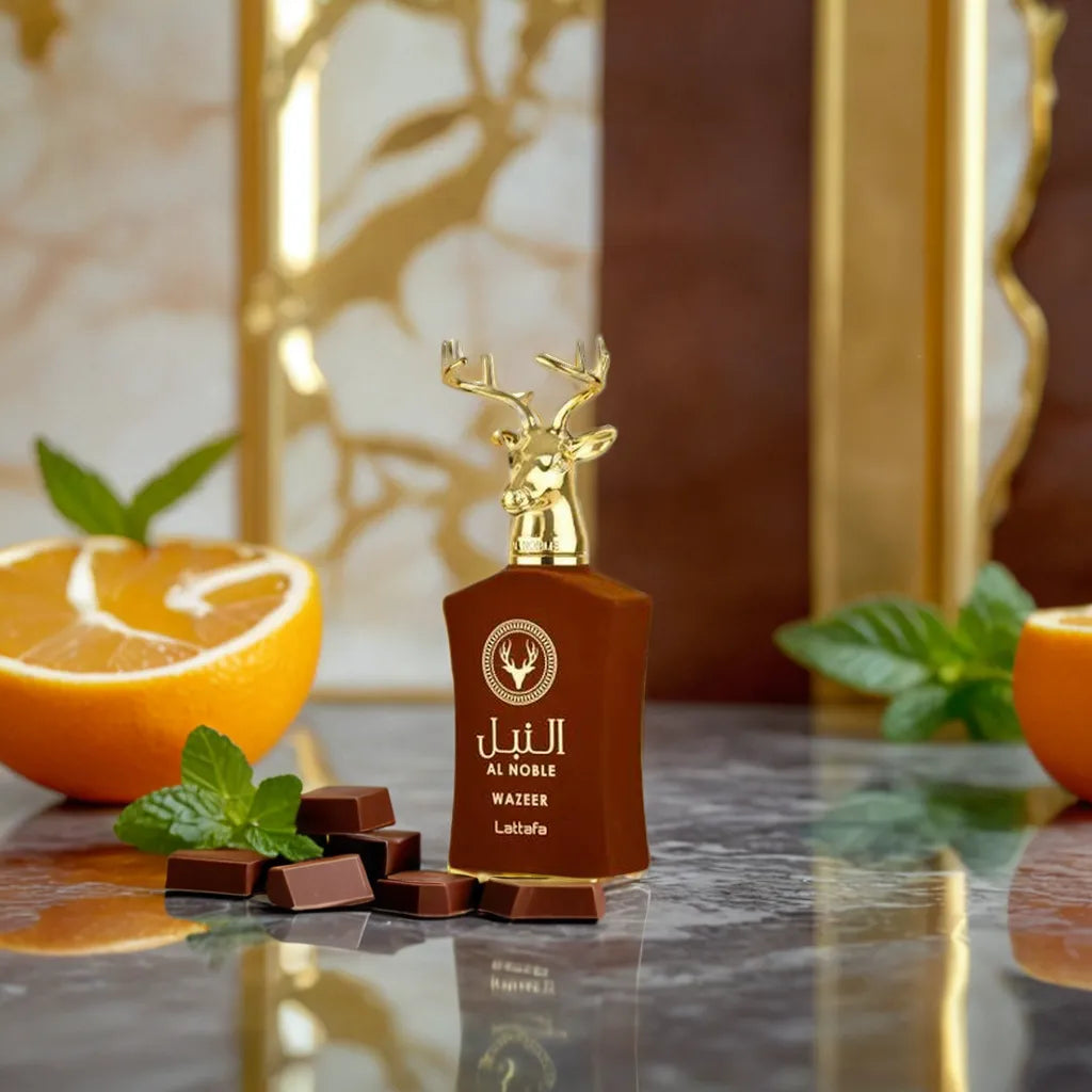 Lattafa Al Noble Wazeer - Samples & Travel Size 5ml - Unique Fruity Gourmand Woody Fresh Fragrance