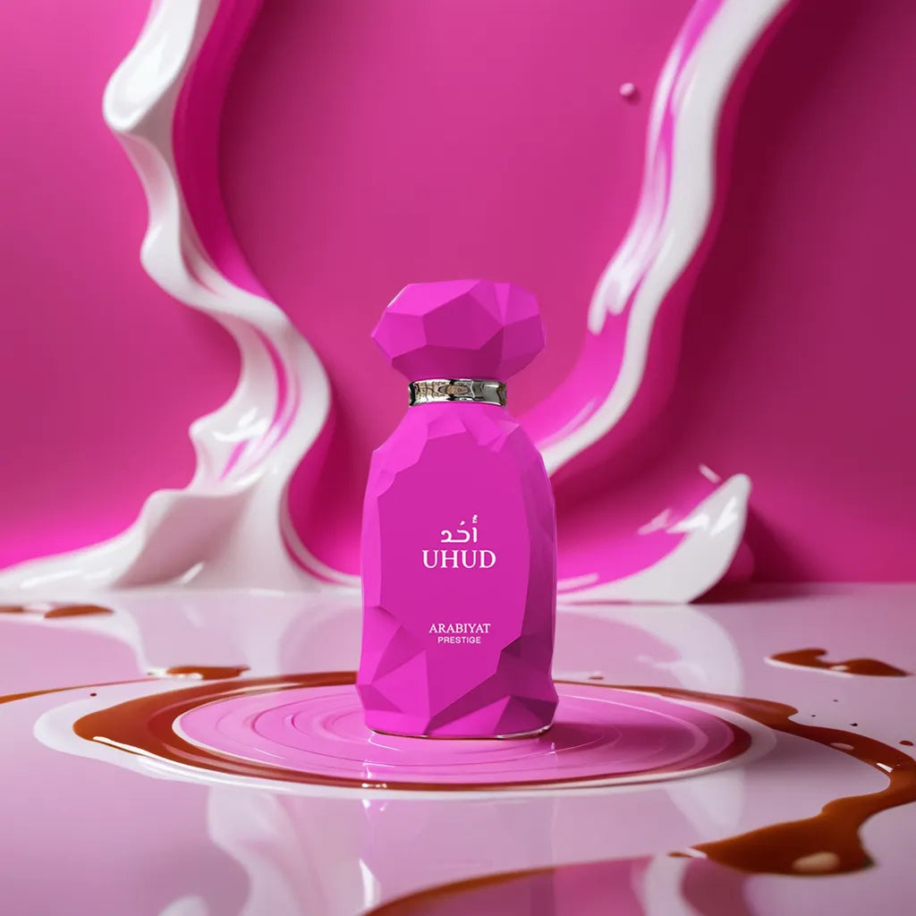 Arabiyat Prestige Uhud - Samples & Travel Size (3ml, 5ml, 10ml) - Rich Gourmand Fruity Rose Honey Vanilla Fragrance - Love That Scent