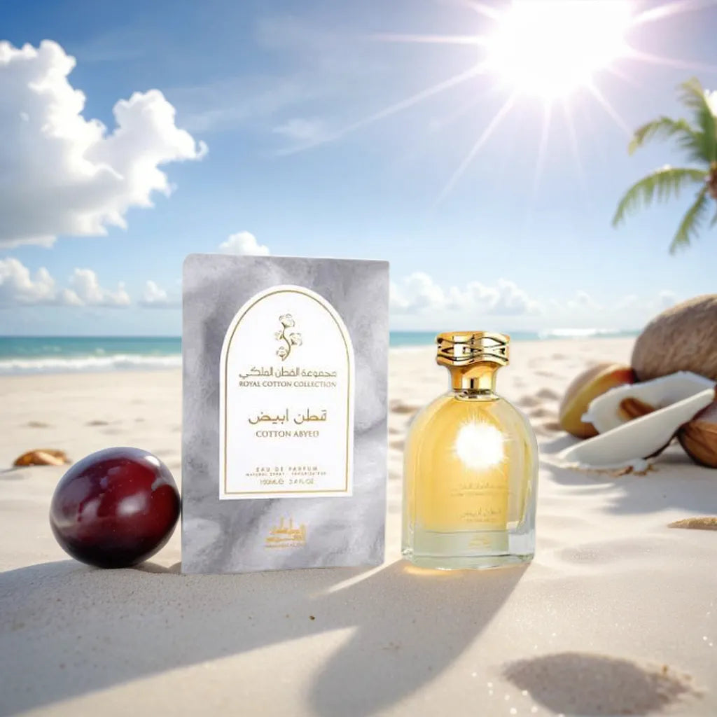 Mamlakat Al Oud Cotton Abyed - Samples & Travel Size (3ml, 5ml, 10ml) - Creamy Gourmand Fruity Vanilla Musk Fragrance - Love That Scent