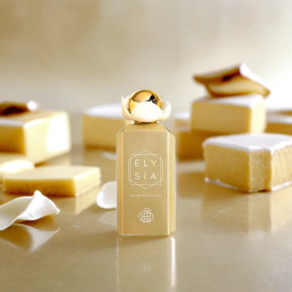 Elysia Sugar Patchouli 100ml EDP by Fragrance World Samples & Travel Size (3ml, 5ml, 10ml) Sweet Gourmand Woody Patchouli Fragrance 