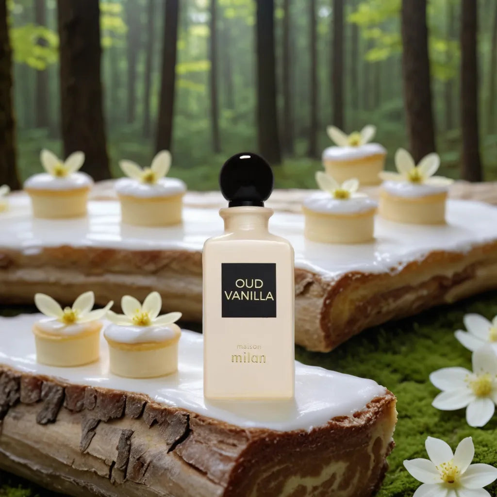 Oud Vanilla 90ml EDP by Maison Milan Samples & Travel Size (3ml, 5ml, 10ml) Sweet Woody Gourmand Vanilla Fragrance 
