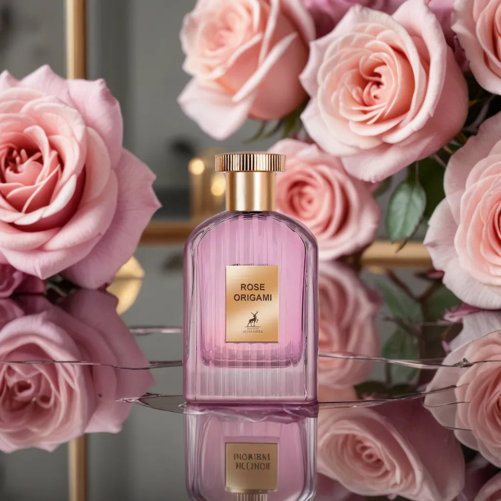 Rose Origami by Maison Alhambra - 5ml Sample/Decant | Rose, Coffee & Sandalwood 