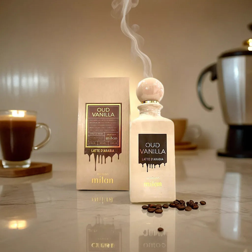 Oud Vanilla Latte d'Arabia by Maison Milan - 3ml, 5ml, 10ml Sample/Decant | Inspired by Bianco Latte | Creamy Caramel Oud 